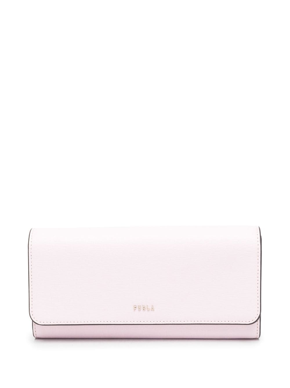 Furla logo-detail leather purse - Pink