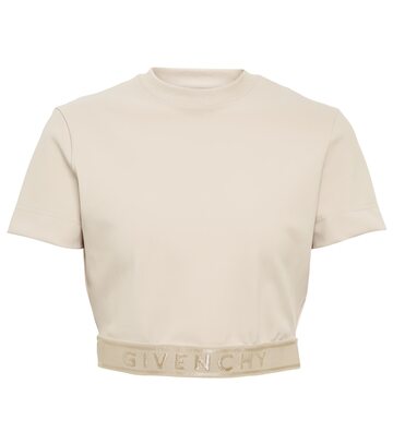 Givenchy Logo cropped top in beige