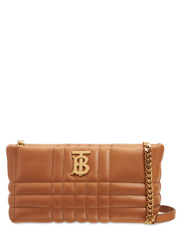 BURBERRY Small Lola Quilted Leather Shoulder Bag in brown