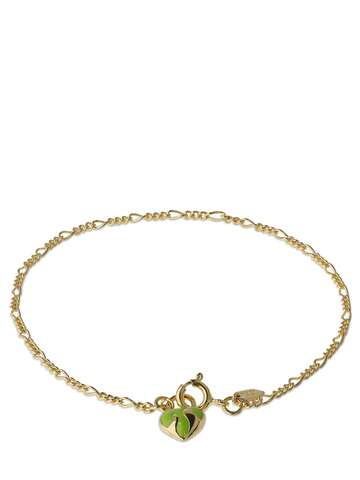 maria black halo charm chain bracelet in gold / multi