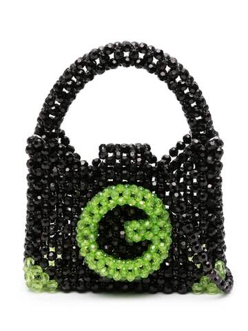 germanier bead-embellished tote bag - black