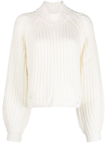 twinset chunky knitted jumper - neutrals