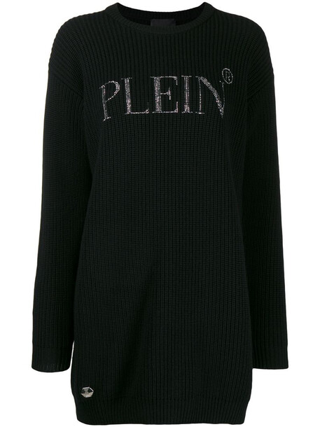 Philipp Plein crystal-embellished jumper in black