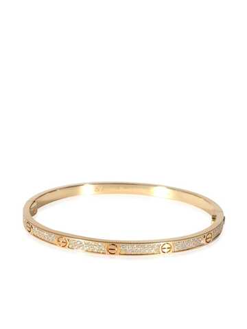 cartier pre-owned 18kt yellow gold love diamond bracelet