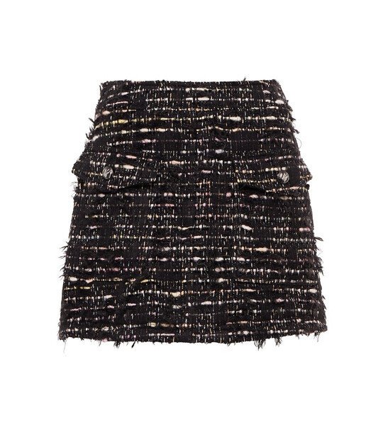 Etro Tweed miniskirt in black
