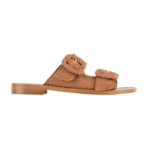 Bobbies Joia flat sandals in camel