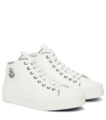 Moncler Lissex canvas sneakers in white