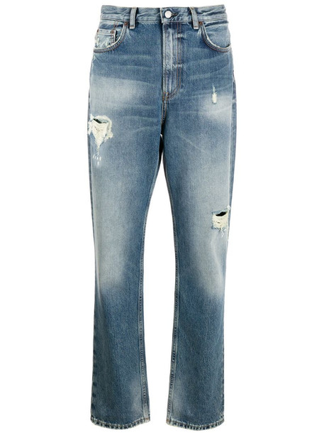 Acne Studios 1995 distressed jeans in blue