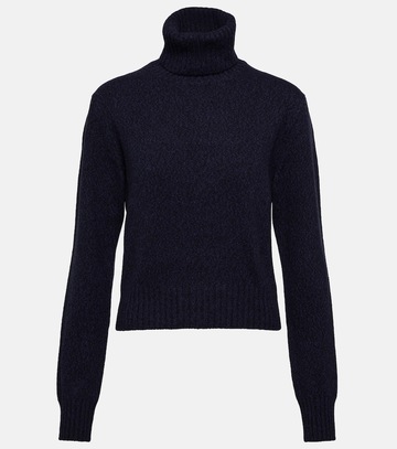 ami paris ami de cšur cashmere and wool sweater in blue