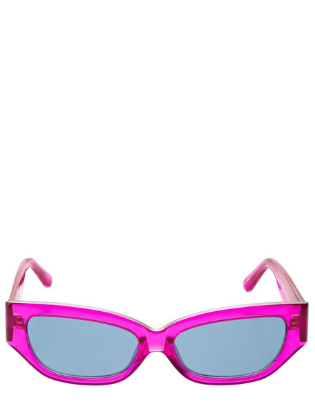 THE ATTICO Vanessa Cat-eye Acetate Sunglasses in blue / fuchsia