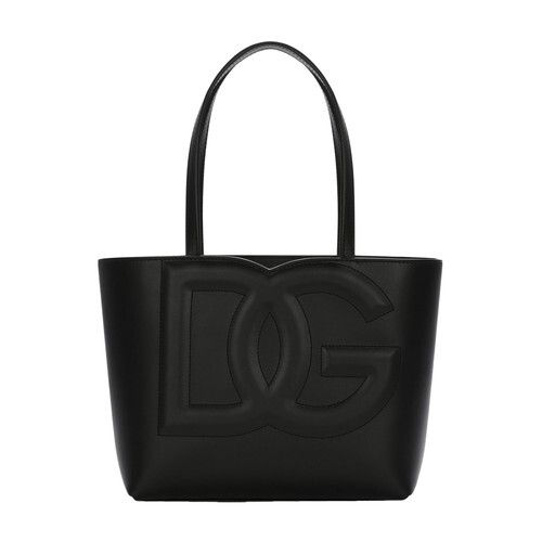 Dolce & Gabbana Small calfskin DG Logo Bag shopper in black