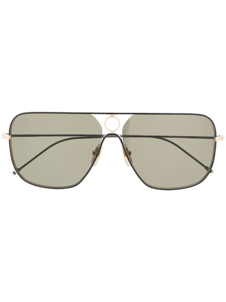 Thom Browne Eyewear rectangular-frame sunglasses in black