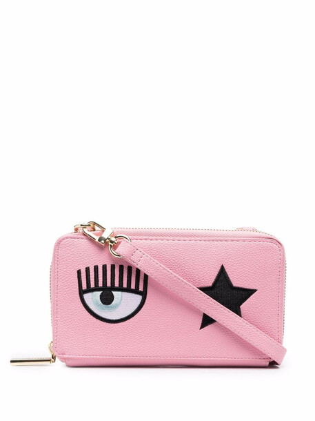 Chiara Ferragni Eye-print shoulder bag - Pink