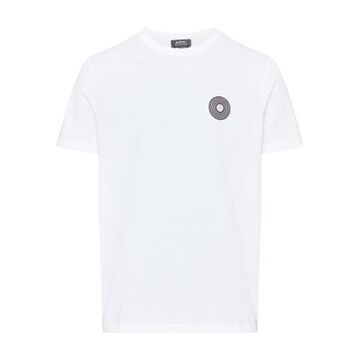 a.p.c. madison short-sleeved t-shirt in white