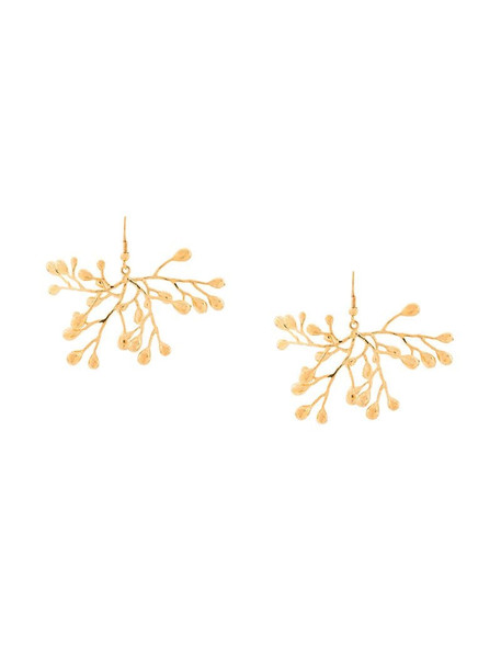 Atu Body Couture plant earrings in gold