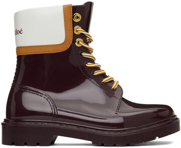 See by Chloé See by Chloé Purple Florrie Rain Boots