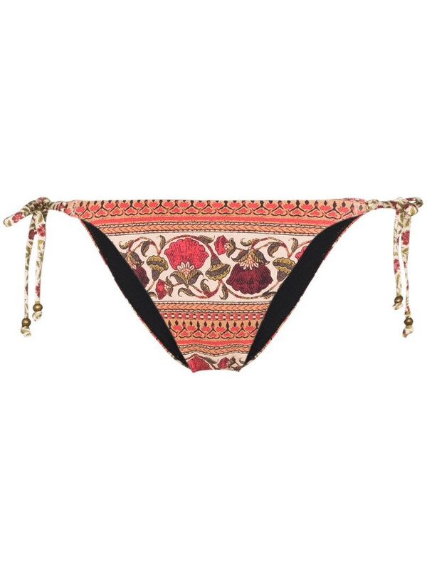 BOTEH Lizzy floral print bikini bottoms in red
