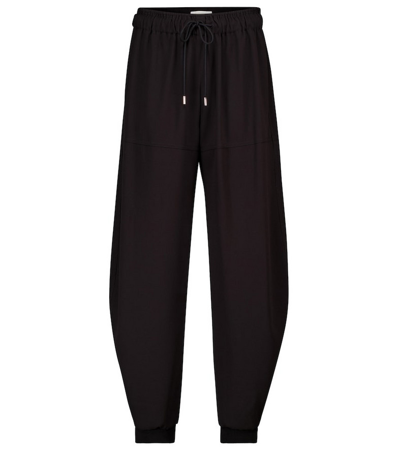 ChloÃ© High-rise tapered pants in black