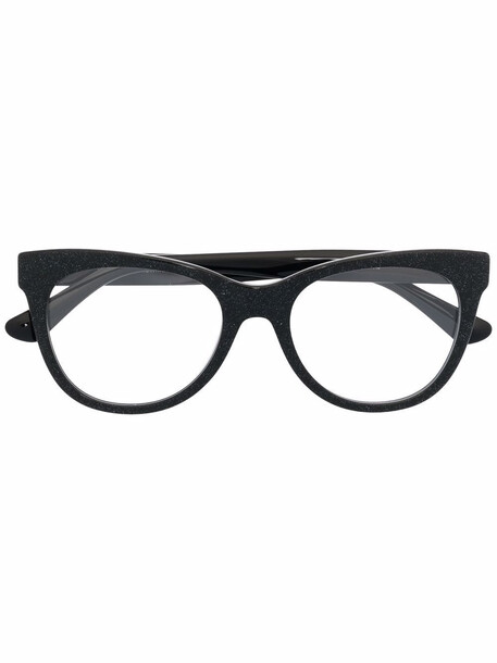 Jimmy Choo Eyewear polished cat-eye frame sunglasses - Black