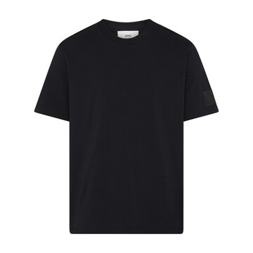 ami paris short sleeved t-shirt in black