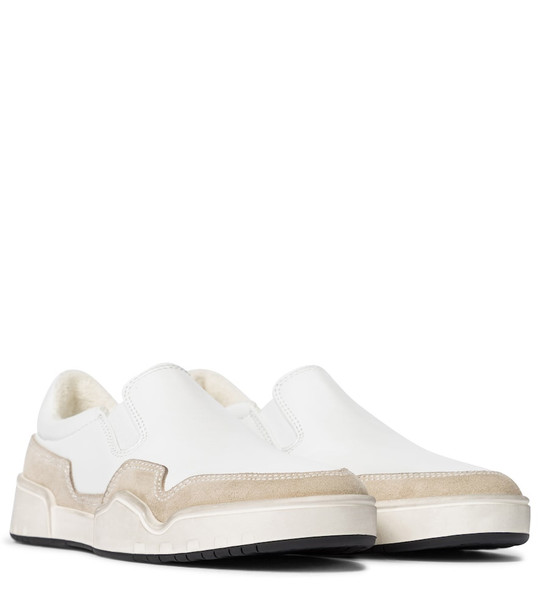 Isabel Marant Delle leather slip-on sneakers in white