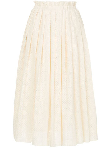 Onefifteen knitted midi skirt in neutrals