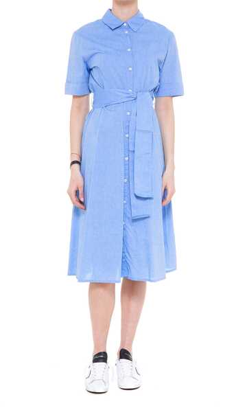 Woolrich Chambray Dress in blue