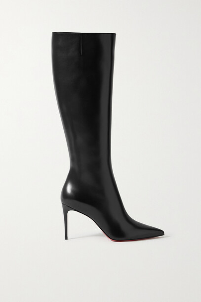 Christian Louboutin - Kate Botta 85 Leather Knee Boots - Black