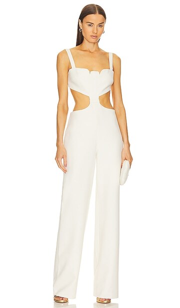 alexis lukas jumpsuit in white