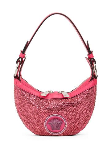 versace mini hobo shoulder bag in pink
