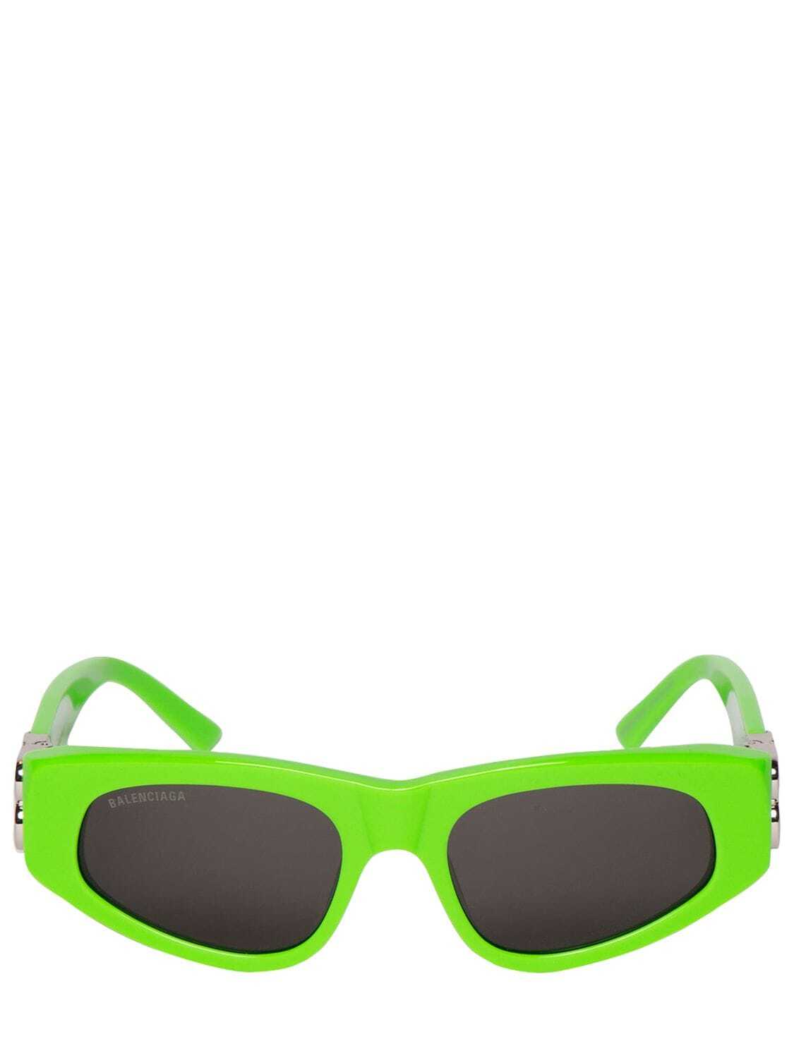 BALENCIAGA 0095s Dynasty Cat-eye Acetate Sunglasses in green