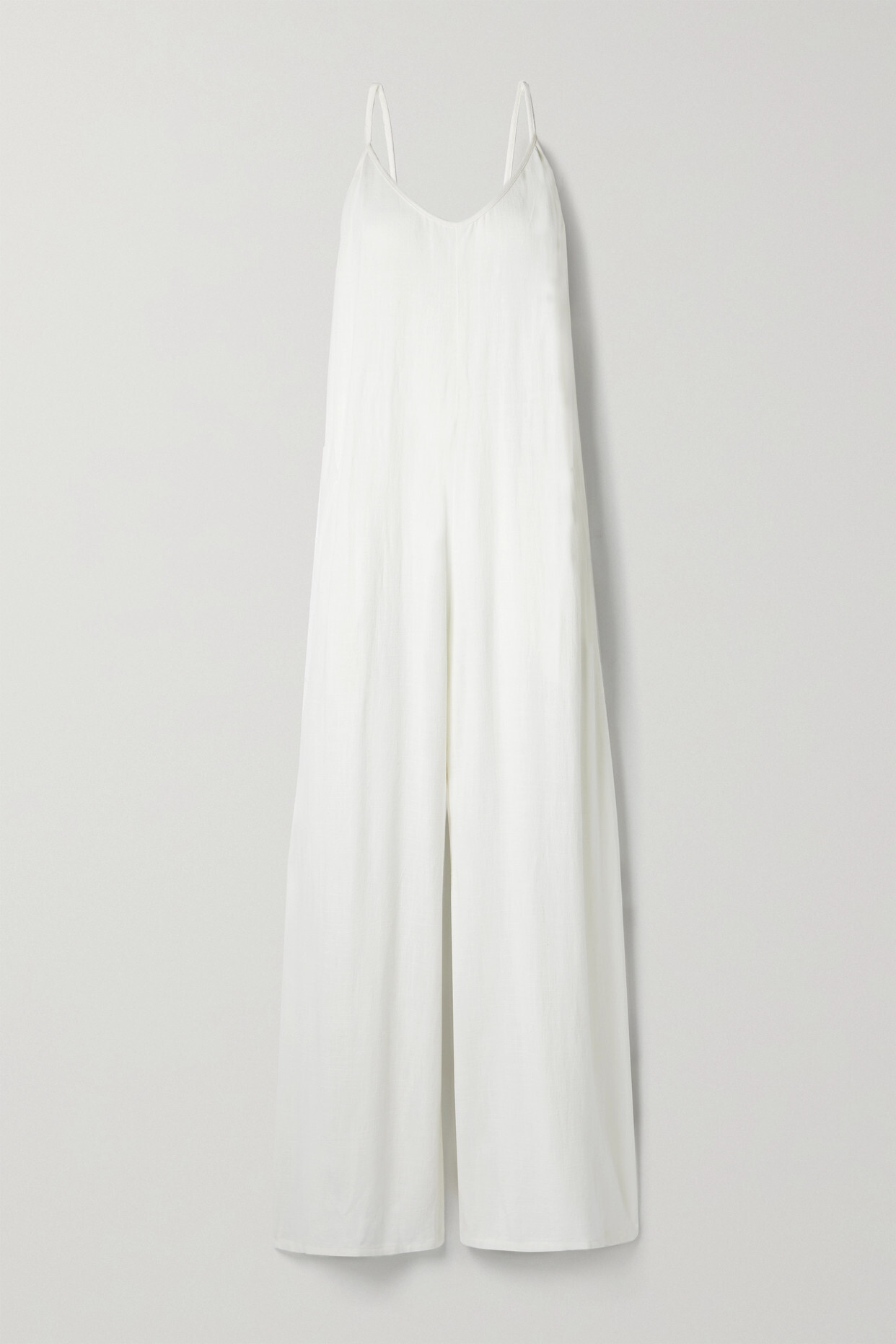 Rivet Utility - + Net Sustain Sun Goddess Woven Jumpsuit - White