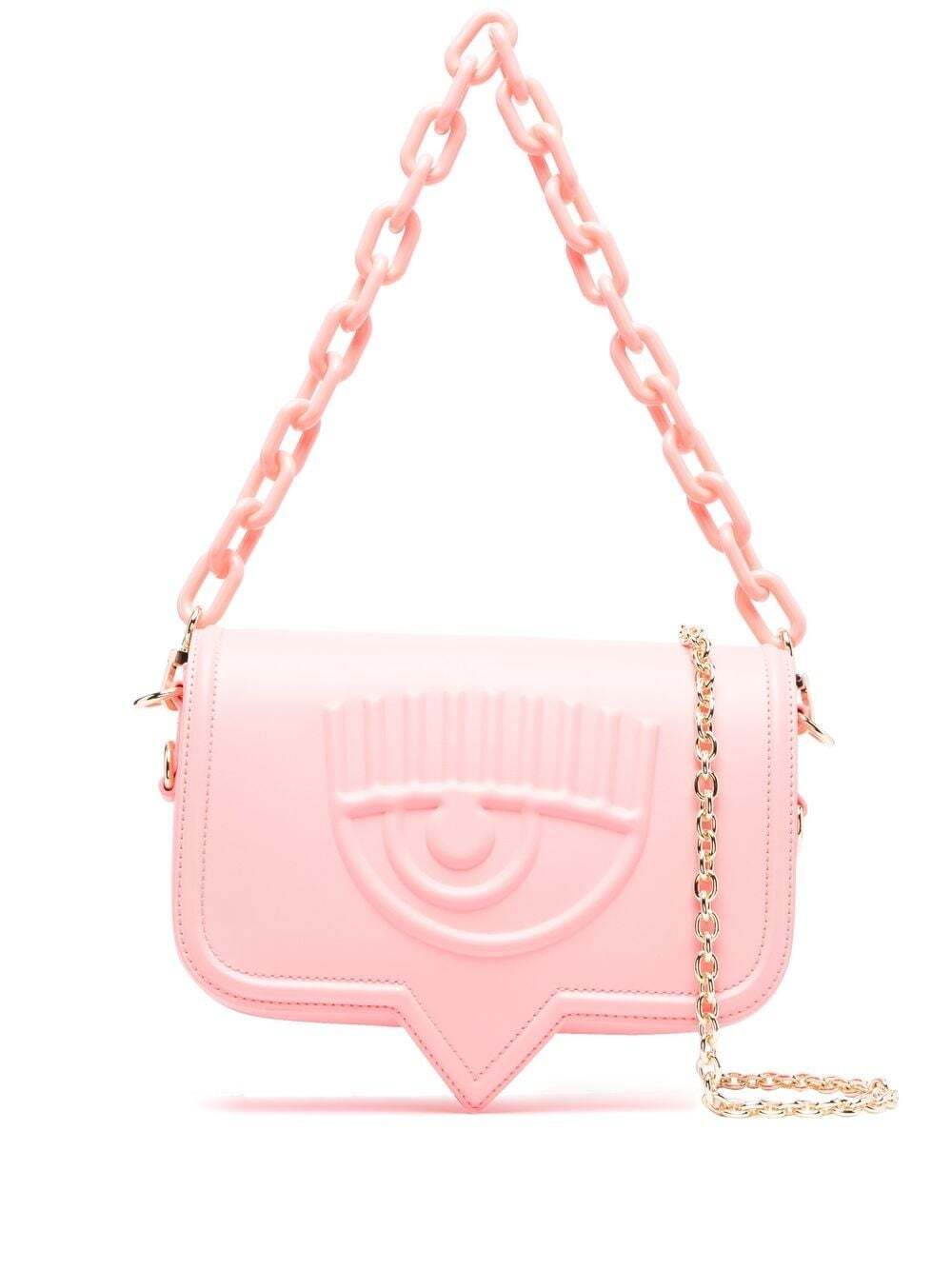 Chiara Ferragni Kids Eyelike-motif shoulder bag - Pink