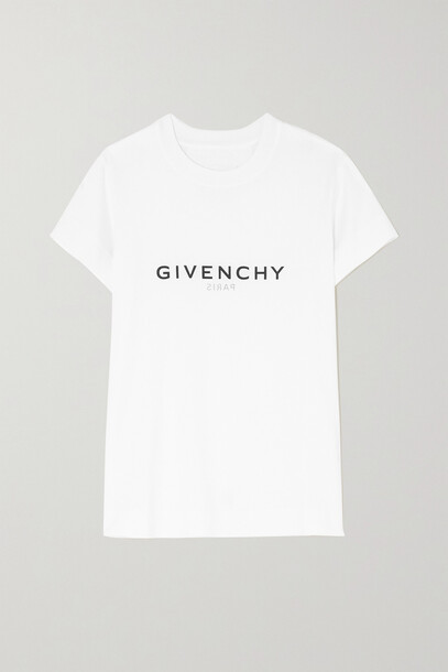 Givenchy - Printed Cotton-jersey T-shirt - White
