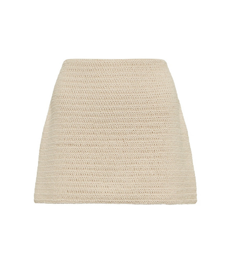 Magda Butrym Crochet miniskirt in white