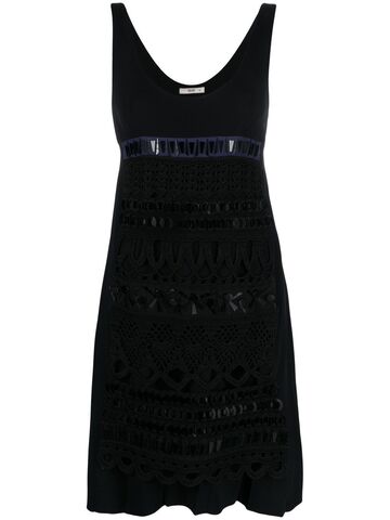 prada pre-owned 2000s panelled sleeveless dress - black
