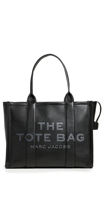 Marc Jacobs The Large Leather Tote in black