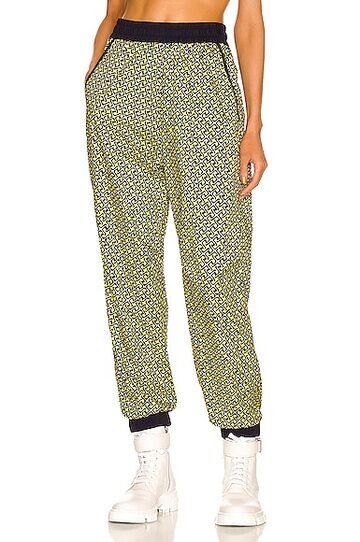 moncler grenoble day-namic jogger pant in yellow in multi