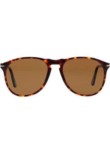 persol polarised aviator sunglasses - brown
