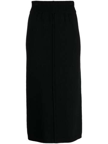 pringle of scotland inverted-seam pencil skirt - black