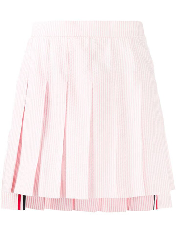 Thom Browne pleated short skirt in pink