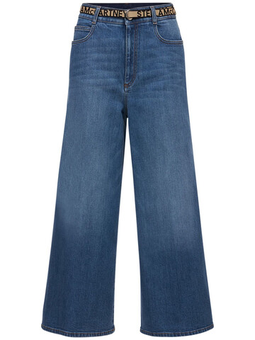STELLA MCCARTNEY Cotton Denim Jeans W/ Logo Belt