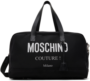 moschino black travel bag