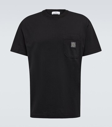 stone island cotton jersey t-shirt in black