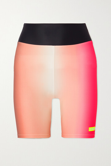 p.e nation - momentum ombré recycled stretch shorts - pink