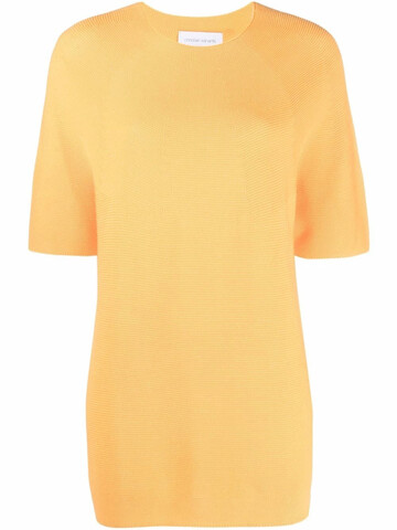 christian wijnants short sleeve knitted t-shirt - orange