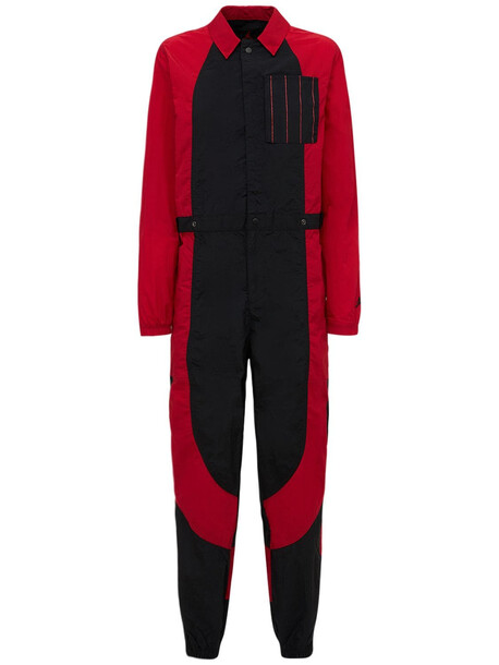 NIKE Jordan Flight Heritage Jumpsuit in black / red