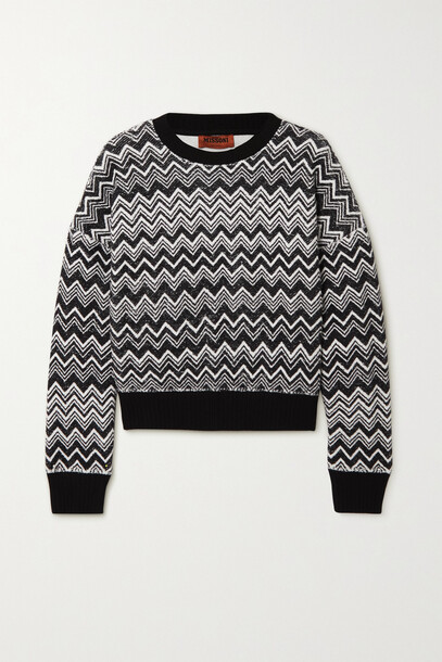 Missoni - Striped Cotton-jersey Sweater - Black