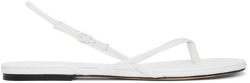 studio amelia white wishbone flat sandals