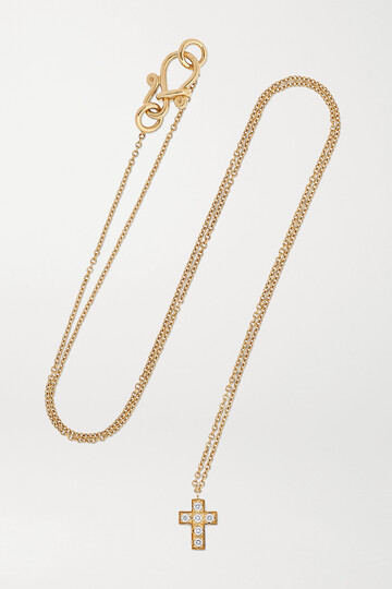 sophie bille brahe - giulietta 18-karat gold diamond necklace - one size